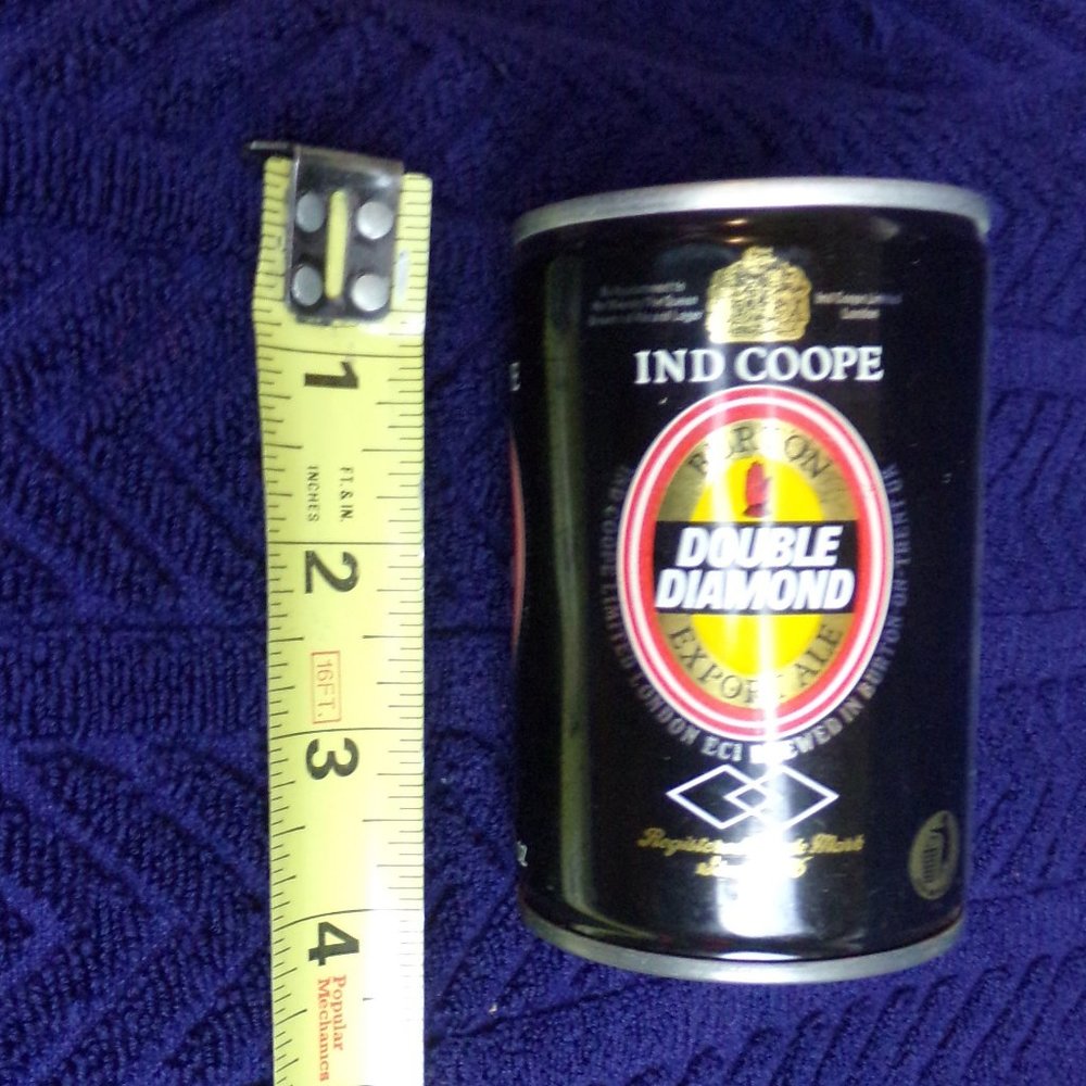 Rare IND COOPE BURTON DOUBLE DIAMOND EXPORT ALE 275 Ml BEER CAN LONDON pull top